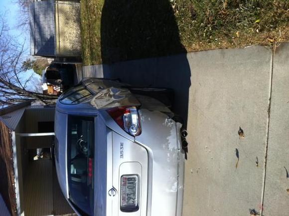 Ouch... Trunk pan was pushed in about an inch... doesn't shut anymore.