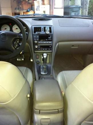 view from back seat