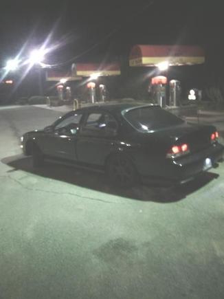Night time side shot