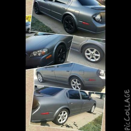Dipped my rims black but messed up so had to peel off, redoing them soon!