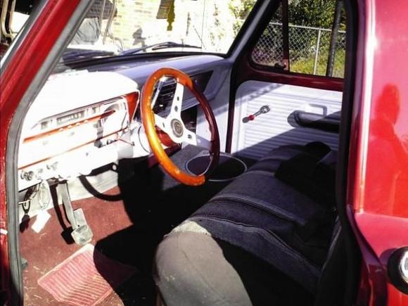 Custom interior. Grant GT steering wheel.