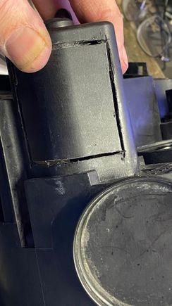 placed the cut-out pease back again