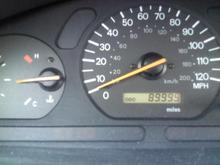 about to break 90K in the mitsu (not bad for a 2000)