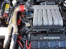 The engine bay