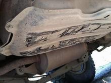 ouch...fuel tank got it...good dent