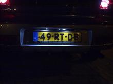 Led license plate illumination