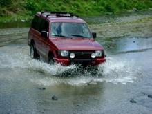 crossing river