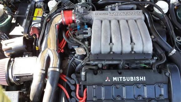 The engine bay