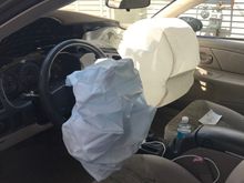 Both airbags.  Wrecked the glass too, of course.  But it was still running.  Never say die!