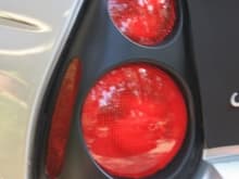 Newly painted tail lights