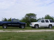99 Shortbed Chevy and 00 Escalade