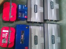my precision power amps 3000/1 2 of them and 1000/2 2 0f them  and 2 kinitik batterys a 2400hc and 800hc dont have the redtops any more