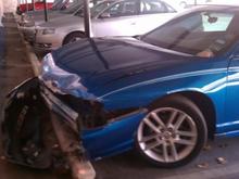 Lost it drifting around a hwy loop doing 90  mph, spunt it around 3 times... Damn smh.