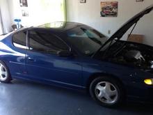20% tint on all 3 rear windows and 35% on the pass and drivers side since thats the legal limit in mass.