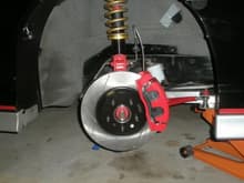 Front brake/suspension setup