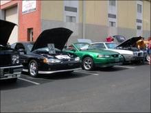 Another shot of my car along side of Brittany's (SpinEm_90) Monte :)
