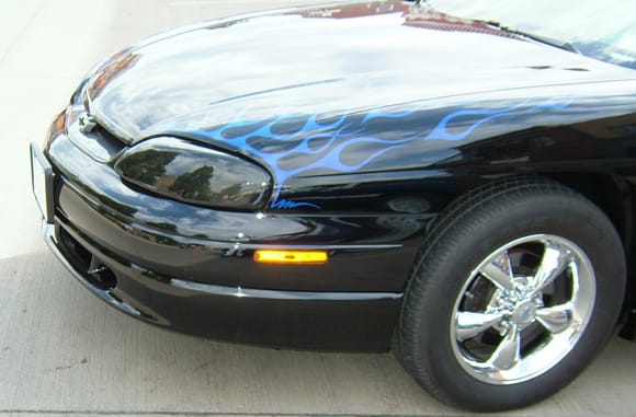 The before pictures this car had ground effects flames, headlite covers and a custom engine bling. Crager SS wheels too. 