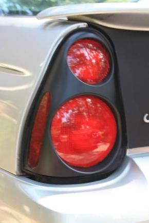 Newly painted tail lights