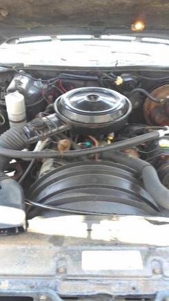 Engine is a 305c.i air cleaner even still shines has fresh oil change and new battery and new front brakes.