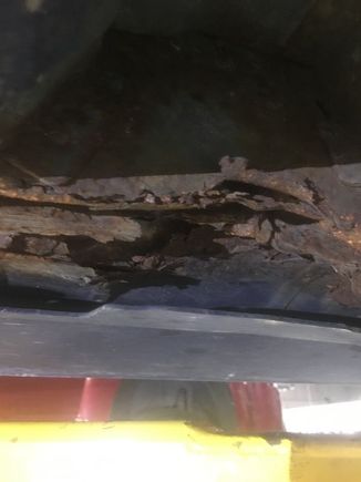 I took a wire brush to this, sprayed Rust Reformer on it, and then used a Spray Gun and aluminum oxide media to blast away as much as I could. 