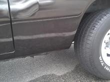 Good-bye rust hole (so happy)  Canadian road salt is a bitch.
Thats why this is the only ramcharger I have ever seen in western canada that's still on the road