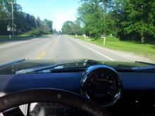 Just picked her up, Giddy like a school girl.