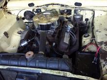 The 273 Charger 4-barrel. Solid lifter cammed with adj rockers. Upgraded the ignition to electronic.