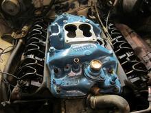 repainted and installed 360 manifold