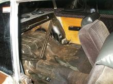 A lot of surface rust but no real damage. The previous owner was going for the pimp look I guess, lol, that will soon change.