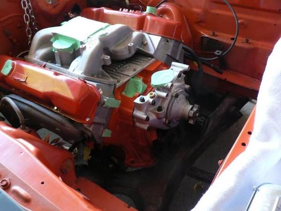 Alum. housing/water pump on