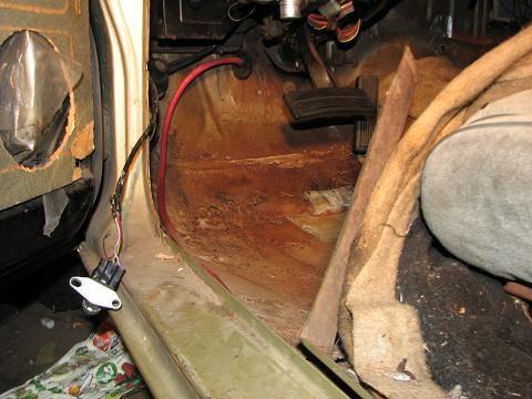 Driver Floor Pan Rust