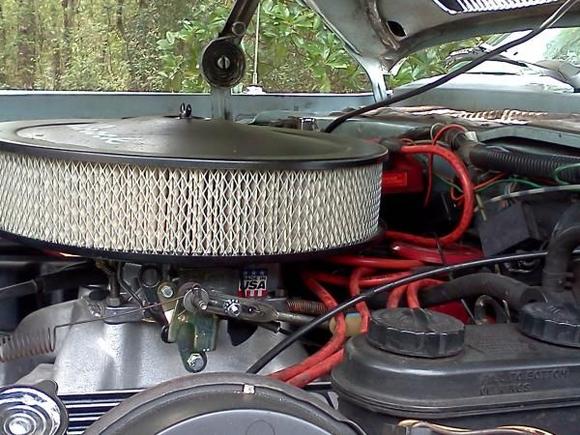 318/518/3.91
Edelbrock, induction, Comp cams/kit, Mallory ss dizzy/ pro-classic coil, ported 360 heads.