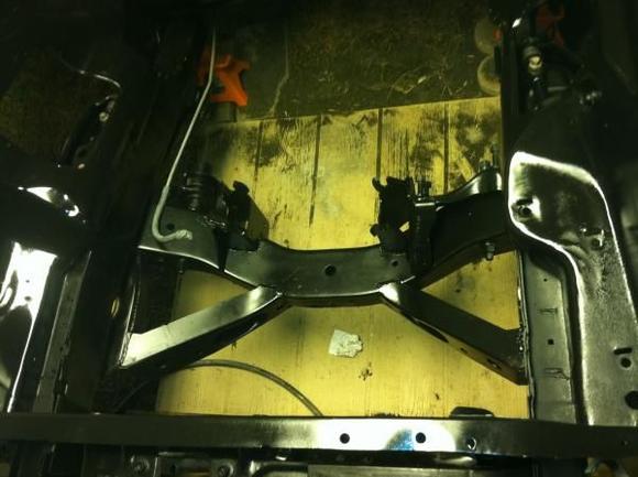 Front suspension going back on