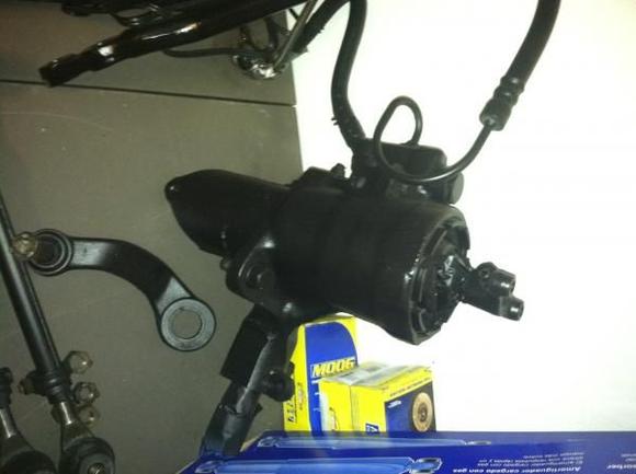 Power steering pump, cleaned sanded primed and painted