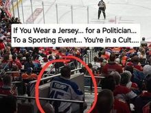 *sits in the aisle, like a true Trumper