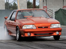 mmfp 0810 01 z 1990 ford mustang gt burnout