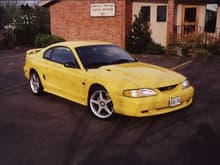 1995 GT, OZ Monte Carlo's 18x8.5/18x10, shorties, MAC cat-back with off road H, Aluminum Driveshaft, Hurst short throw, K&amp;N Intake, Pulley's, NOS 75HP dry kit.