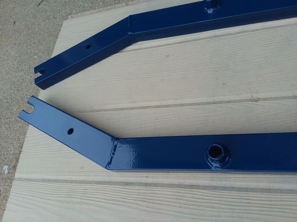 Closeup of blue braces