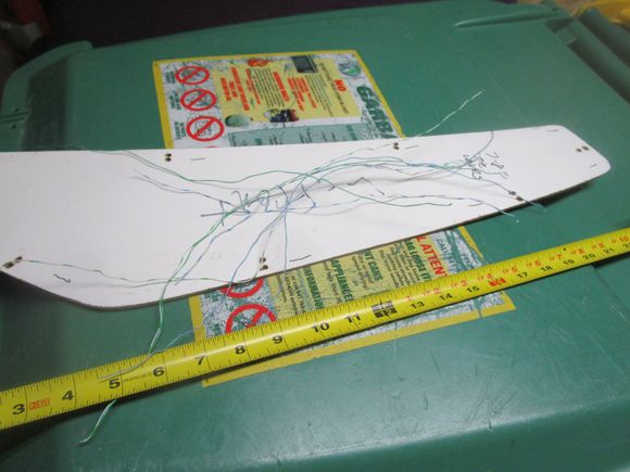 Bell wire sections cut to approximately 14 inches each 