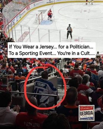 *sits in the aisle, like a true Trumper