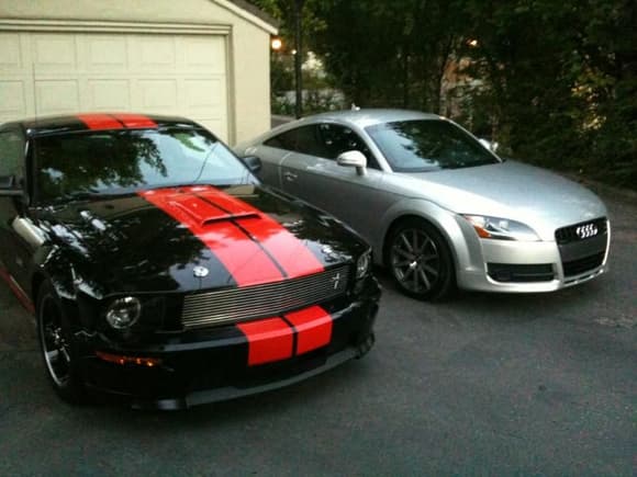 cousins from different sides of the water. both fun to drive
