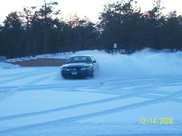 Having some fun at a local school parking lot in the snow :)