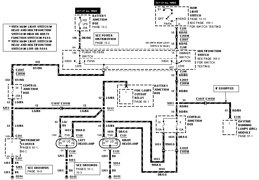 01 Mustang Headlight Wiring Diagram - vascovilarinho