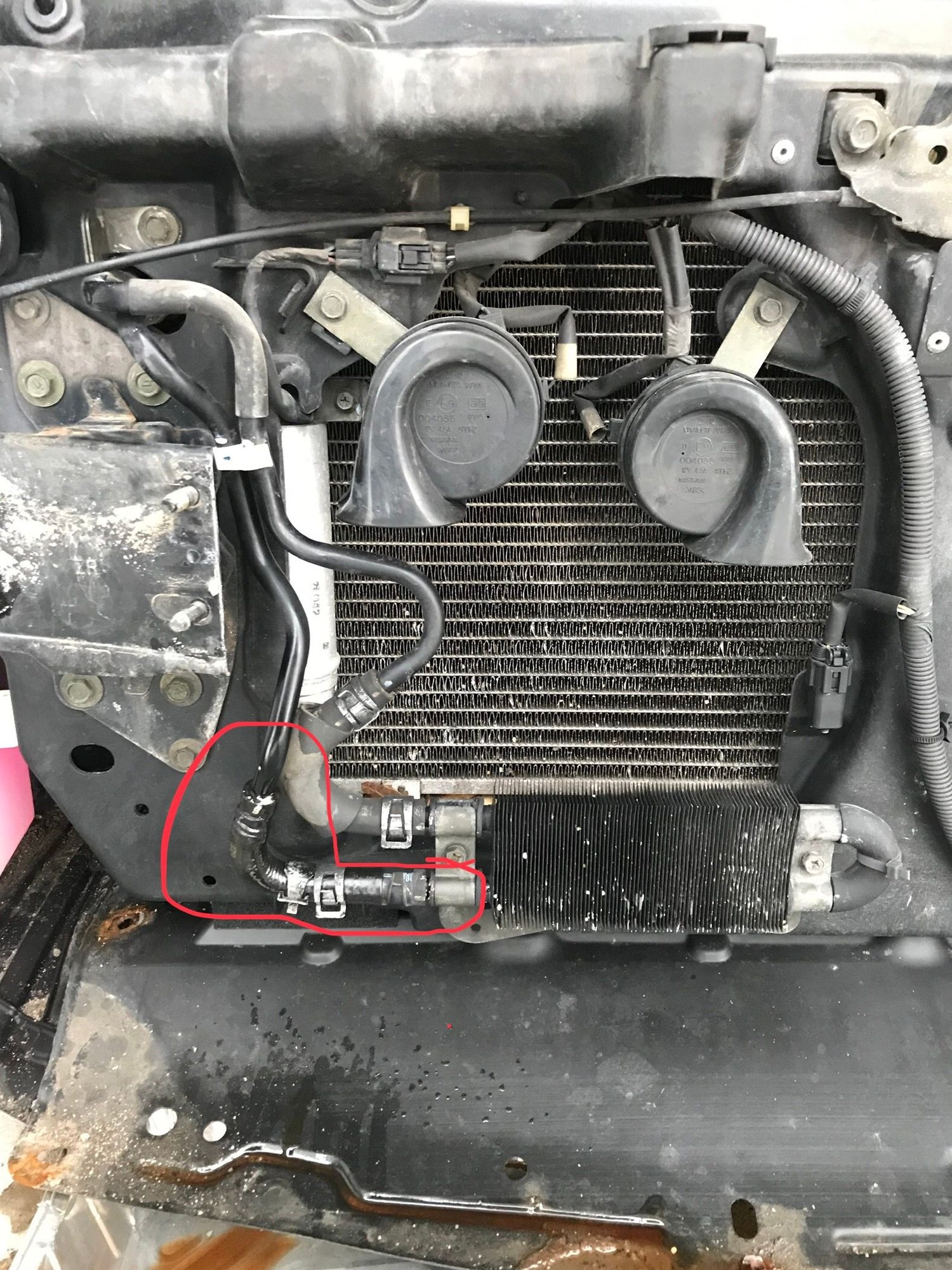 What size is this power steering cooler hose on my 350z (pictures