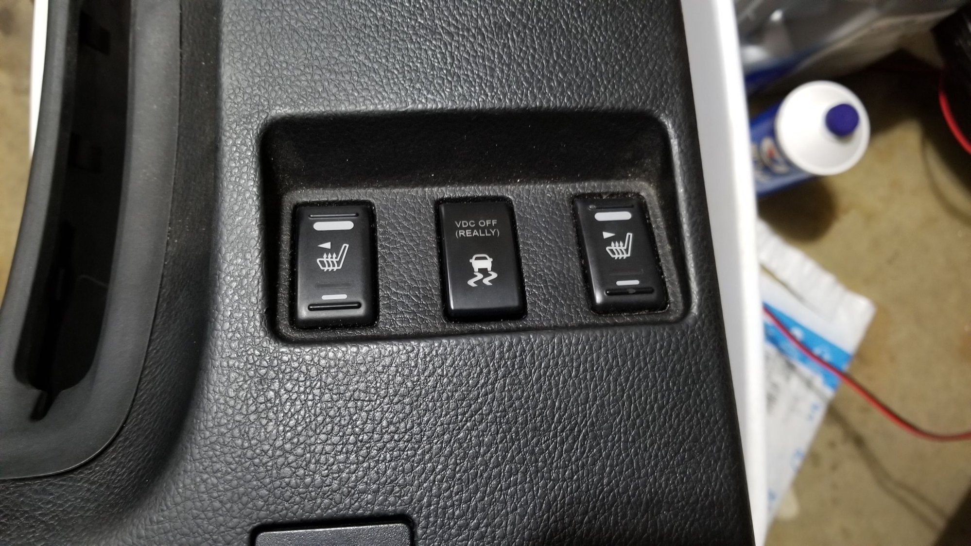 Stock looking custom switch to really turn OFF VDC