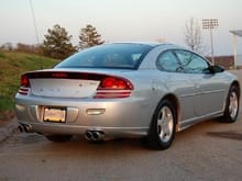 ....and the car I traded in to get the Z... 2002 Dodge Stratus SE 3.0L V6 with dual Flowmaster 40 series Dual exhaust...