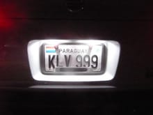 License plate (LED &amp; DIY real CF on letters)