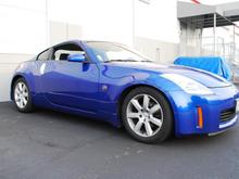 Blue 350z Nissian