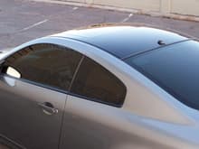 window tint and black roof