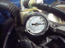 FunctionTUNED fuel return pressure gauge.